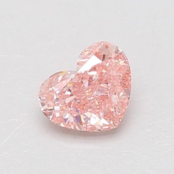 0.55 Ct. Fancy Vivid Pink Heart Lab Grown Diamond
