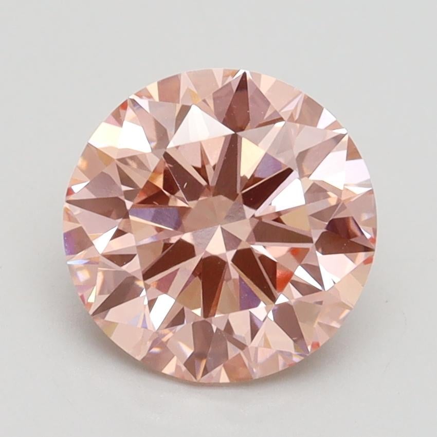 2.09 Ct. Fancy Intense Pink Round Lab Grown Diamond