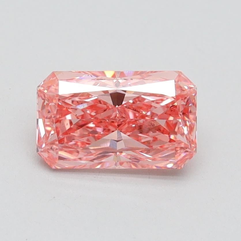 1.01 Ct. Fancy Vivid Pink Radiant Lab Grown Diamond