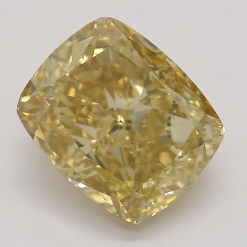 1.51 Ct. Fancy Brownish Orangy Yellow Cushion Diamond