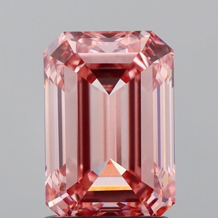 1.70 Ct. Fancy Vivid  Pink Emerald Lab Grown Diamond