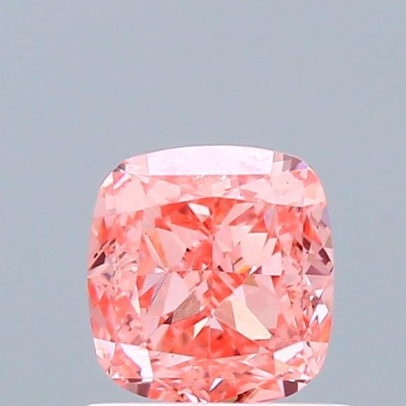 0.95 Ct. Fancy Vivid  Pink Cushion Lab Grown Diamond