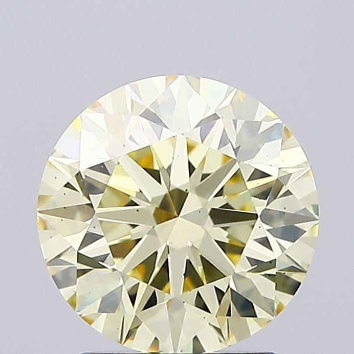 2.21 Ct. Fancy  Yellow Round Lab Grown Diamond