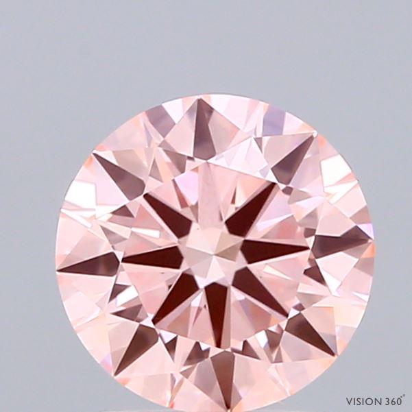 1.38 Ct. Fancy Intense Pink Round Lab Grown Diamond