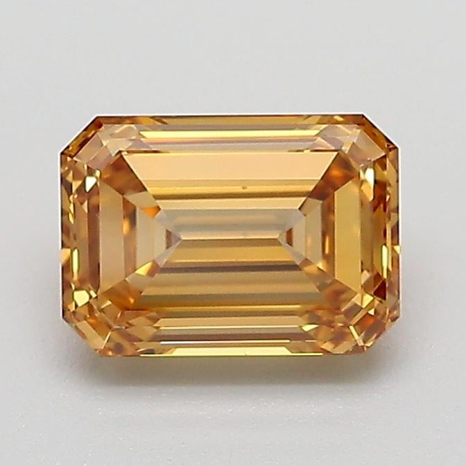 1.09 Ct. Fancy Light  Brown Emerald Lab Grown Diamond