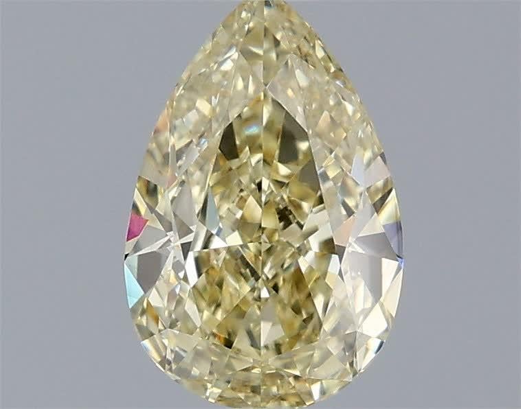 1.09 Ct. Fancy Yellow Pear Lab Grown Diamond