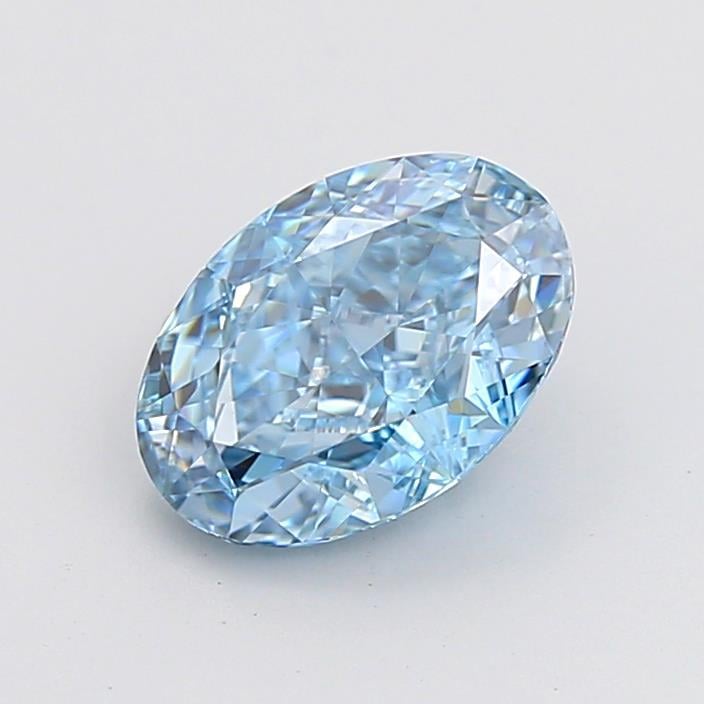 2.56 Ct. Fancy Vivid Blue Oval Lab Grown Diamond