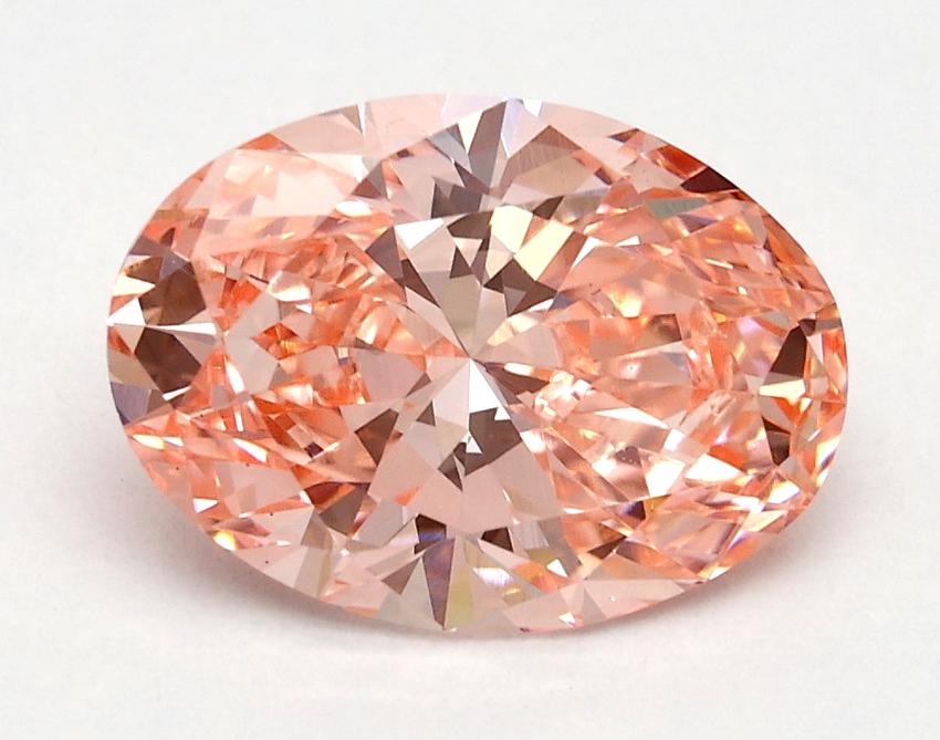 1.74 Ct. Fancy Vivid Pink Oval Lab Grown Diamond