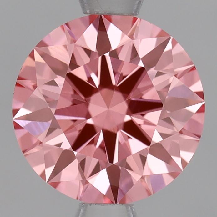 1.06 Ct. Fancy Vivid Pink Round Lab Grown Diamond