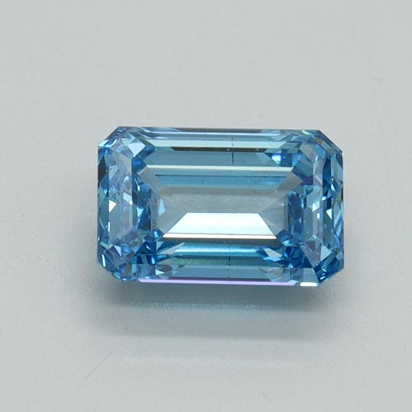 1.00 Ct. Fancy Vivid Blue Emerald Lab Grown Diamond