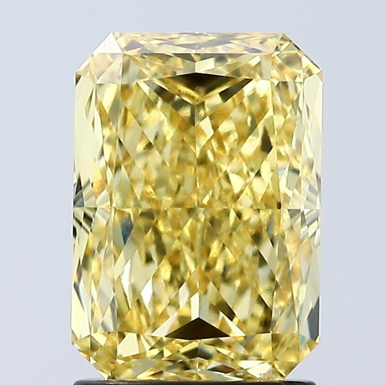 2.04 Ct. Fancy Vivid Yellow Radiant Lab Grown Diamond