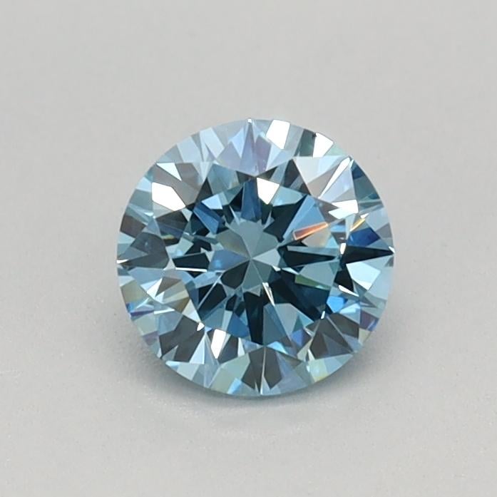 0.37 Ct. Fancy Vivid Blue Round Lab Grown Diamond