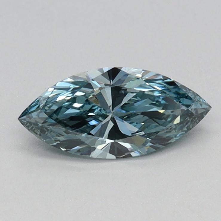 0.36 Ct. Fancy Vivid Green Marquise Lab Grown Diamond