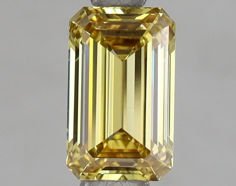 1.00 Ct. Fancy Vivid Yellow Emerald Lab Grown Diamond