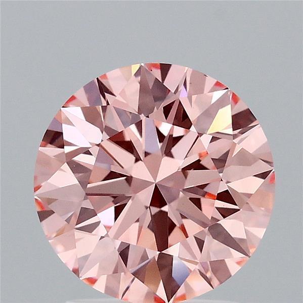2.05 Ct. Fancy Vivid Pink Round Lab Grown Diamond