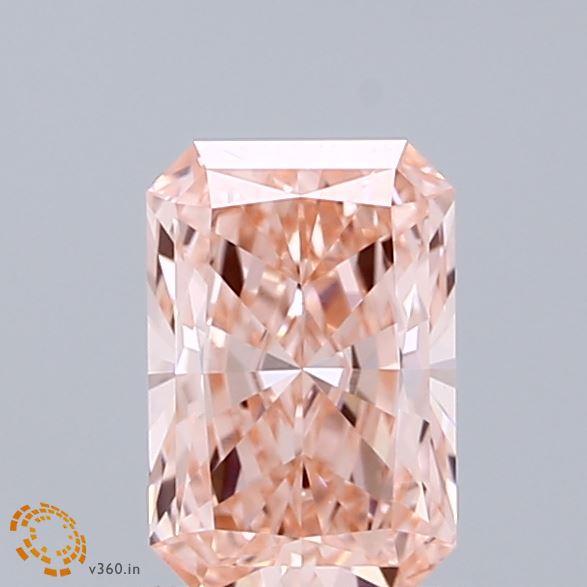 1.08 Ct. Fancy Vivid Pink Radiant Lab Grown Diamond