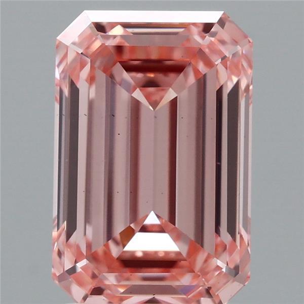 3.02 Ct. Fancy Vivid Pink Emerald Lab Grown Diamond