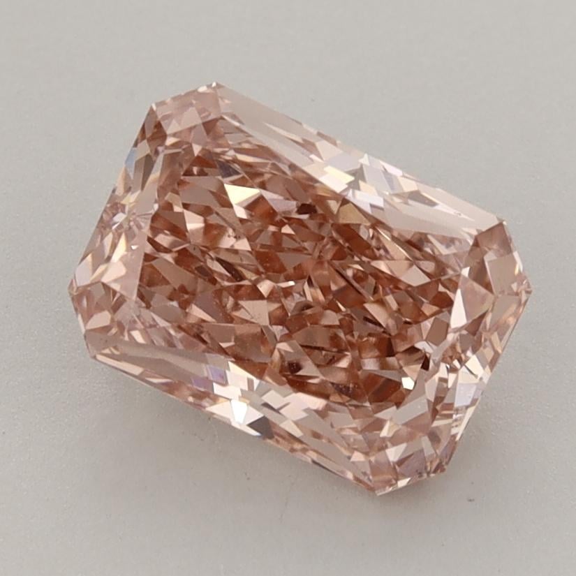 2.04 Ct. Fancy Intense Brownish Pink Radiant Lab Grown Diamond