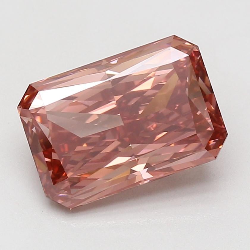 4.06 Ct. Fancy Vivid Pink Radiant Lab Grown Diamond