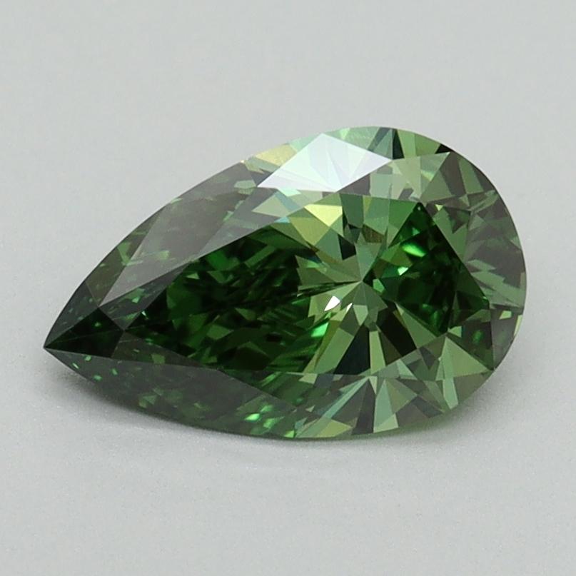1.04 Ct. Fancy Vivid Pacific Green Pear Lab Grown Diamond