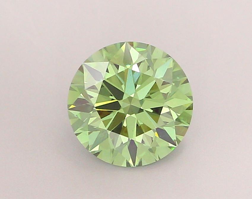 2.03 Ct. Fancy Vivid Green Round Lab Grown Diamond