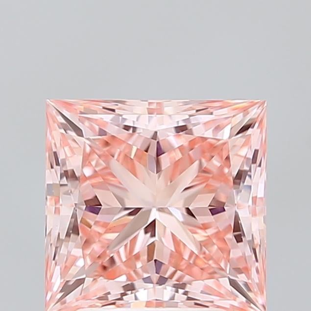 3.08 Ct. Fancy Vivid Pink Princess Lab Grown Diamond