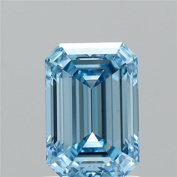 1.50 Ct. Fancy Vivid Blue Emerald Lab Grown Diamond