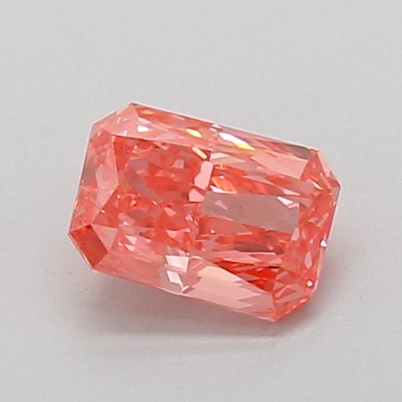 0.73 Ct. Fancy Vivid Pink Radiant Lab Grown Diamond