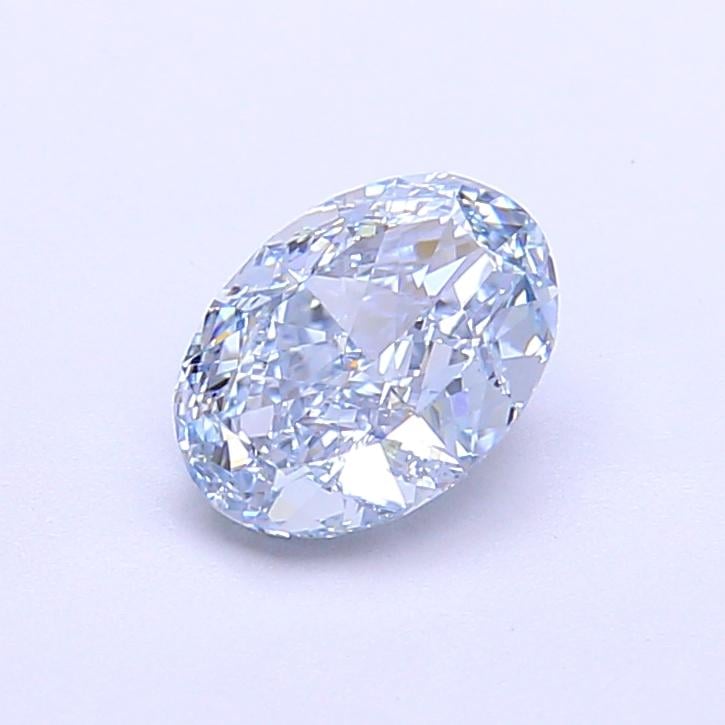 1.04 Ct. Fancy Intense Blue Oval Lab Grown Diamond