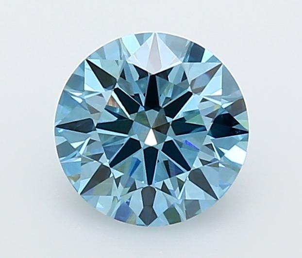 1.55 Ct. Fancy Vivid  Blue Round Lab Grown Diamond