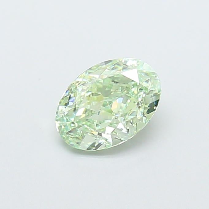 1.06 Ct. Fancy Vivid Green Oval Lab Grown Diamond