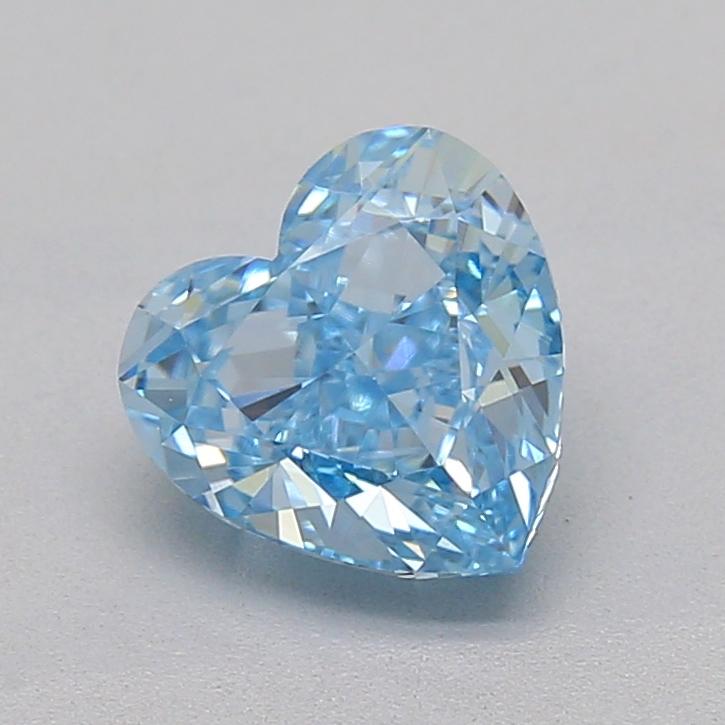 1.02 Ct. Fancy Vivid  Blue Heart Lab Grown Diamond