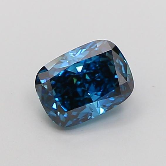 1.03 Ct. Fancy Vivid Blue Cushion Lab Grown Diamond