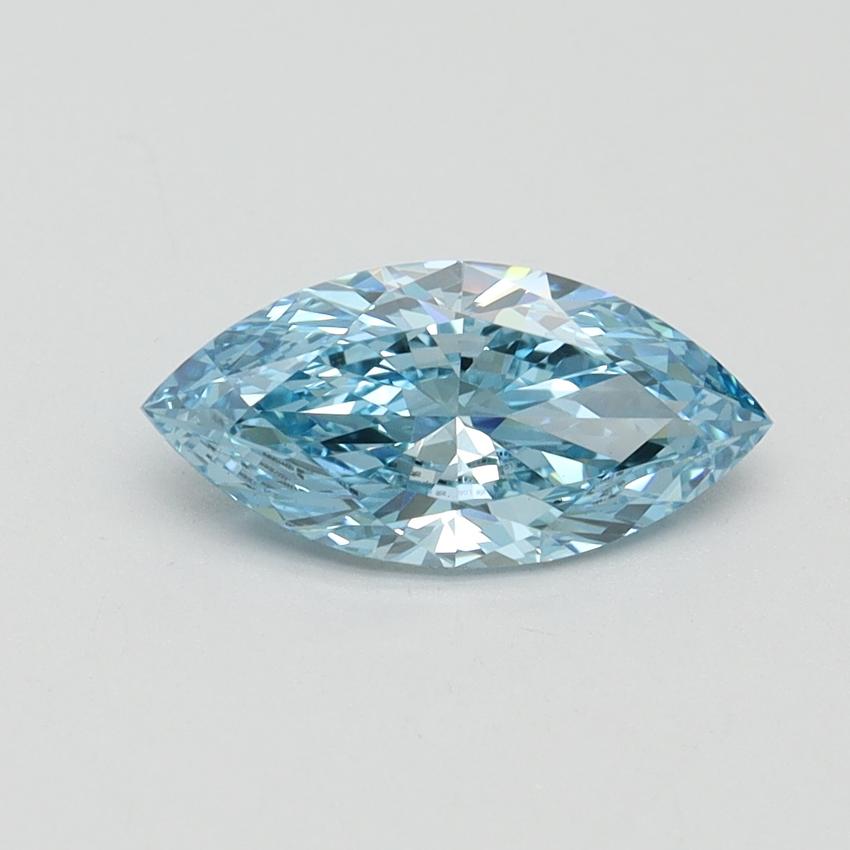 1.01 Ct. Fancy Vivid Blue Marquise Lab Grown Diamond