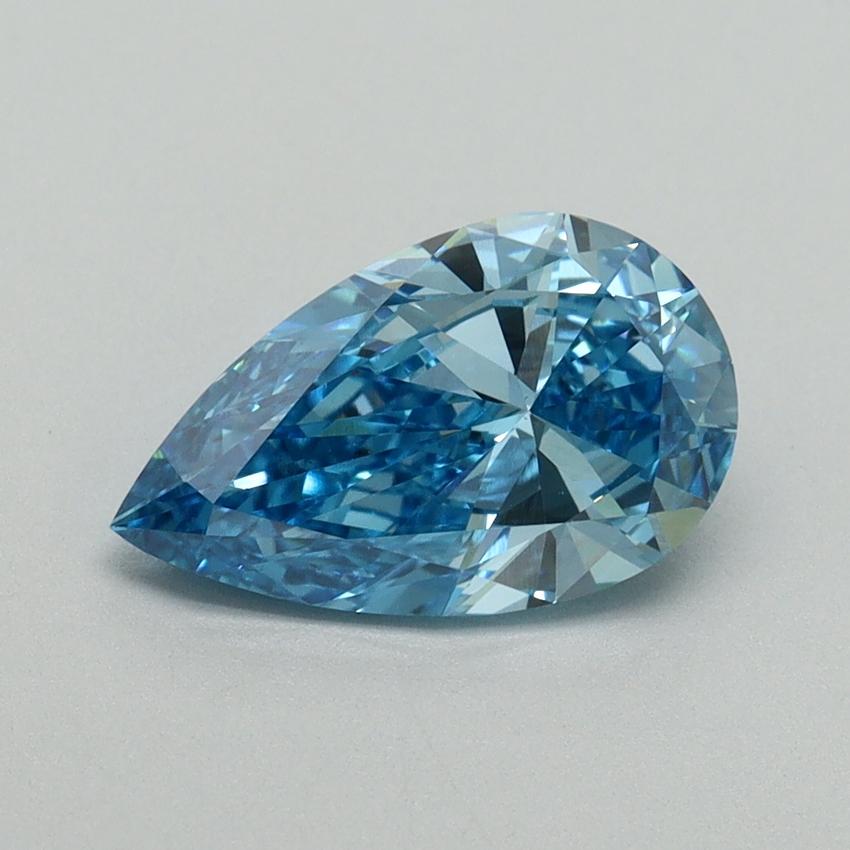1.49 Ct. Fancy Vivid Blue Pear Lab Grown Diamond