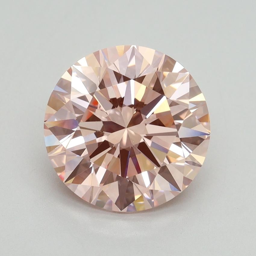3.51 Ct. Fancy Intense Pink Round Lab Grown Diamond