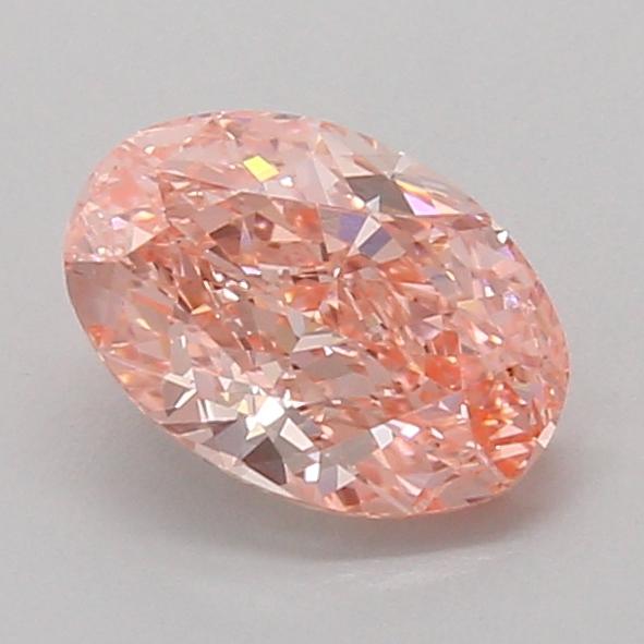 1.39 Ct. Fancy Vivid Pink Oval Lab Grown Diamond