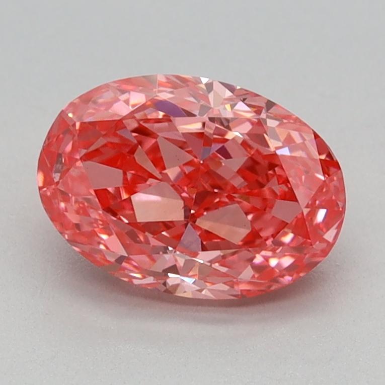 0.98 Ct. Fancy Vivid Pink Oval Lab Grown Diamond