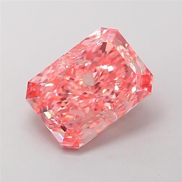 1.71 Ct. Fancy Vivid  Pink Radiant Lab Grown Diamond