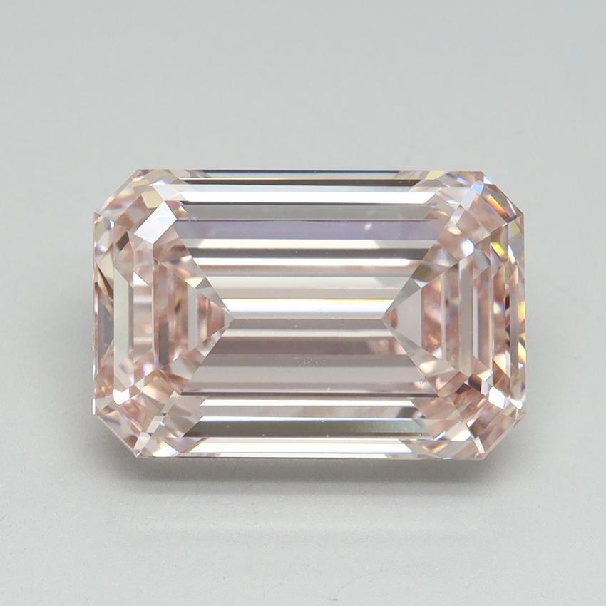 6.21 Ct. Fancy Pink Emerald Lab Grown Diamond