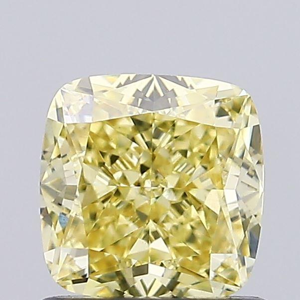 1.01 Ct. Fancy Yellow Cushion Lab Grown Diamond