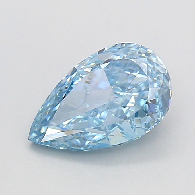 1.23 Ct. Fancy Vivid Blue Pear Lab Grown Diamond