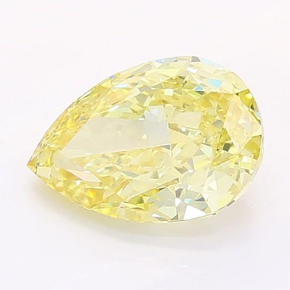 1.12 Ct. Fancy Intense Yellow Pear Lab Grown Diamond