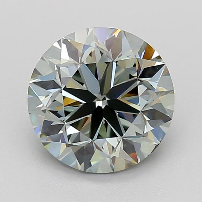 1.92 Ct. Fancy Green Round Lab Grown Diamond