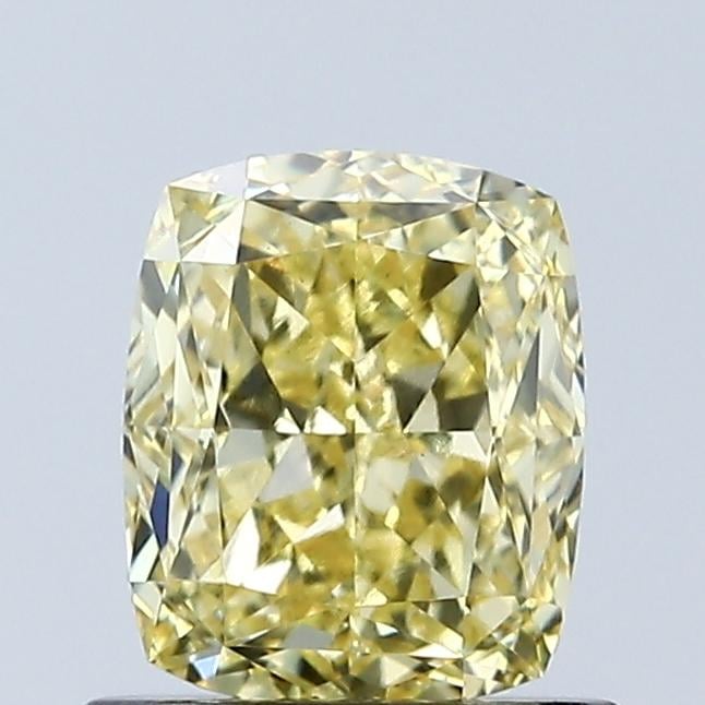 1.04 Ct. Fancy Vivid Yellow Cushion Lab Grown Diamond