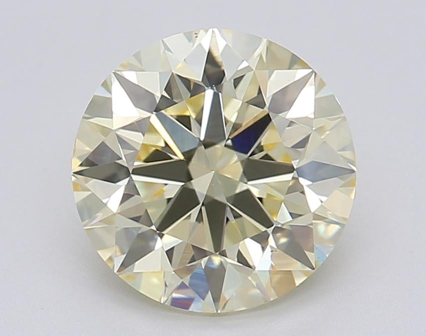2.07 Ct. Fancy Light Yellow Round Lab Grown Diamond