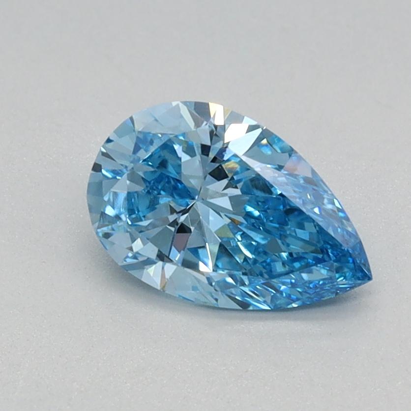 0.58 Ct. Fancy Vivid Blue Pear Lab Grown Diamond