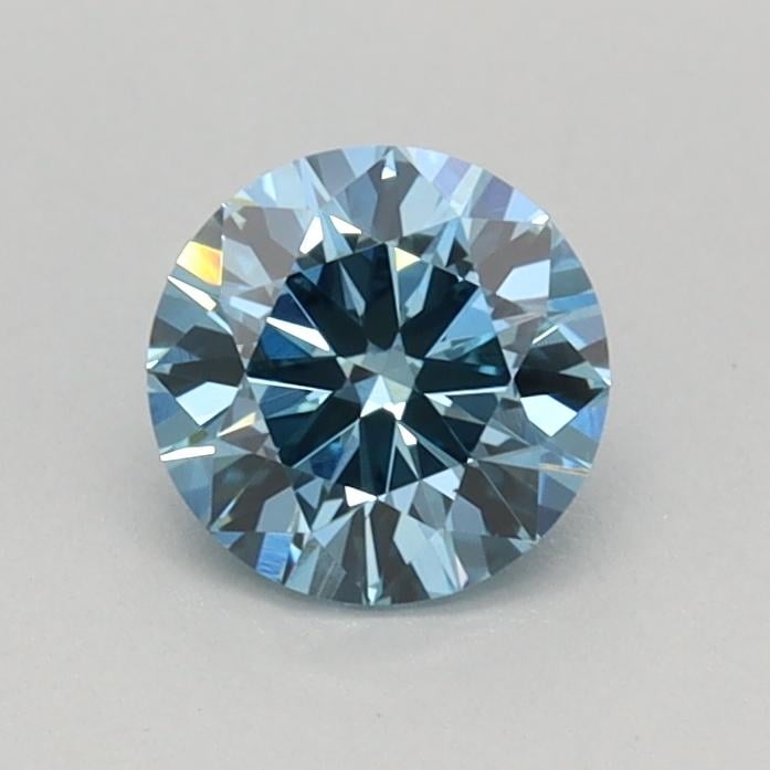0.46 Ct. Fancy Vivid Blue Round Lab Grown Diamond