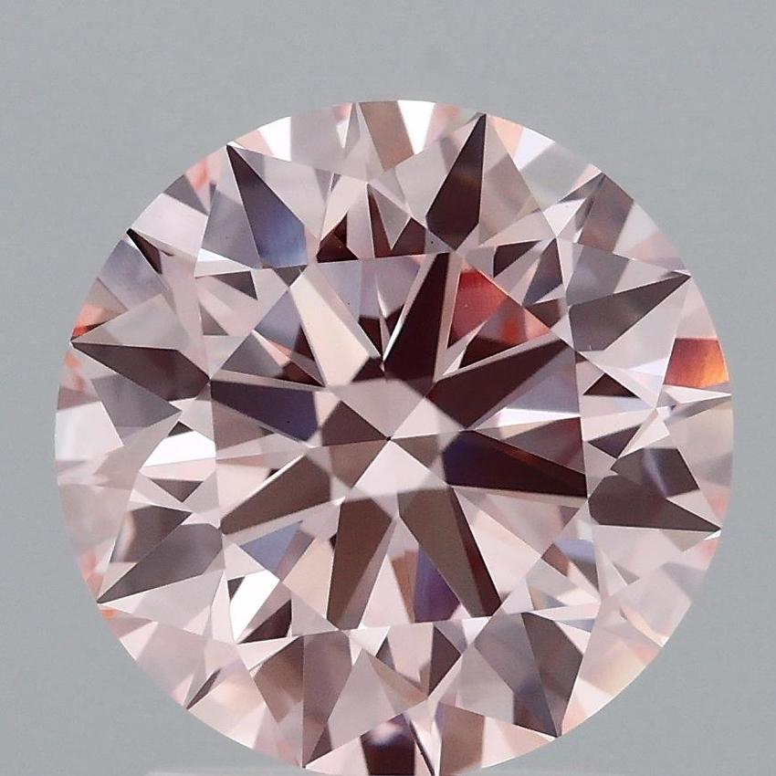 2.10 Ct. Fancy Intense Pink Round Lab Grown Diamond