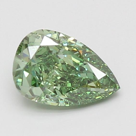 1.06 Ct. Fancy Vivid Green Pear Lab Grown Diamond
